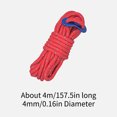 thumbnail image 2 of Suncoda Reflective Rope, Outdoor Camping Tensile Wind Proof Reflective Rope Thickened 4Mm Rope Camping Tent Accessories Polyester Wind Rope Buckle, 2 of 2