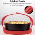 thumbnail image 1 of kurtrusly 2Pcs Oeuf Vapeur Rack Anti-scalding Multi-Fonction Autocuiseur Élingue Résistant Silicone Bakeware Accessoires de Levage à la Maison Orange, 1 of 8