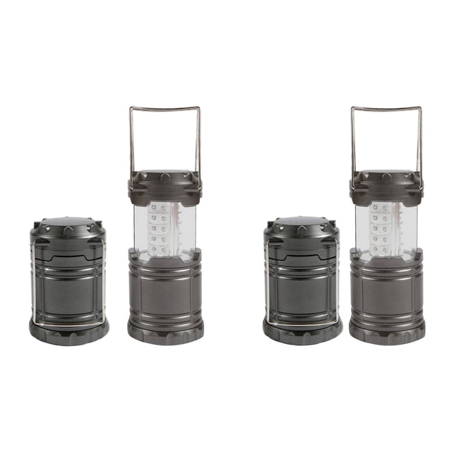 LSLJS 30 LED Nouvelles Lumières de Camping Rétro Portatives, Lumières de Camping Rechargeables par USB Présentées en Ensemble de Deux. Chaque Lanterne Présente un design Pliable avec un Corps en ABS durable, une Finition Métallique et une construction Imperméable. Équipée de 30 Lumières LED pour un Éclairage à 360 Degrés, Ces Lanternes à Piles Incluent un Crochet Supérieur pour Suspendre. Idéal pour les Activités de Plein Air comme le Camping, la Randonnée et les Pannes de Courant d'Urgence.
