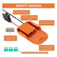 thumbnail image 4 of Adaptateur de Roue Électrique avec Trous de Montage Compatible pour Connecteurs de Batterie Ridgid Aeg 18v, 4 of 4
