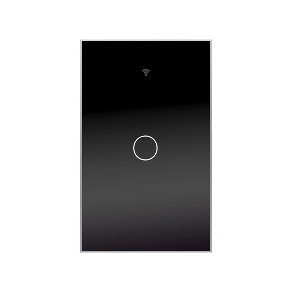 Interrupteur Mural Tactile Intelligent Wi‐Fi, Panneau en Verre Trempé, Fonctionne avec Application et Voix, Minuterie et Fonction de Compte à Rebours, pour le Contrôle de l'Éclairage Domestique