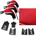 thumbnail image 3 of A99 Golf H03 Wood Driver Head Covers Red/Black Headcovers Interchangeable No. Tags 3pcs/Set, 3 of 3