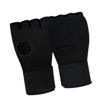 Lipstore Gants Intérieurs de Boxe Équipement Gel Enveloppes de Main de Boxe pour Taekwondo Muay Thaï Filles Noir