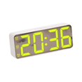 thumbnail image 1 of GROWTH TANK Digital Alarm Clock Desk Mirror Alarm Clock for Drawing Room Cafe NightStand White, 1 of 9