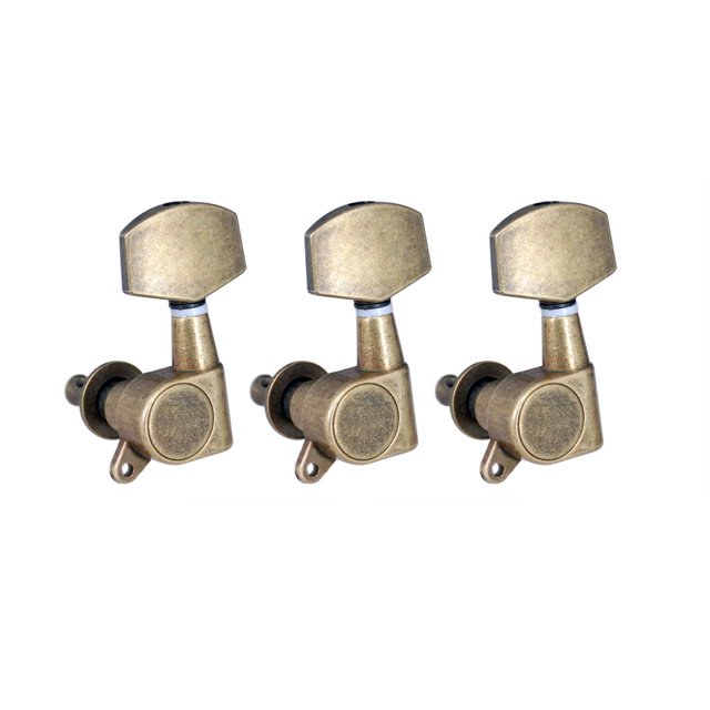 ruzhgo 6 Pièces Tuning Pegs Tuner Professionnel Clé Instrument de Musique Ajustement Ajustement Poignée Cordes à Roulettes Pièces de Guitare pour Remplacer Type 1 Type 2