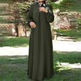 thumbnail image 1 of Gspmoly Robes pour Femmes, Robe Décontractée Ample à Col Montant avec Poches, Couleur Unie à la Mode pour Femmes, Robes Formelles pour Femmes Offres du Jour, 1 of 6