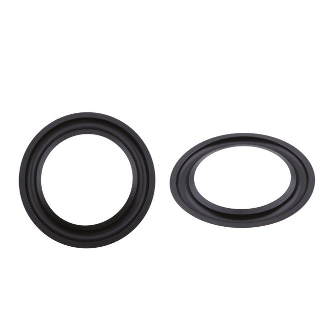 Xuanheng 2Pcs 5inch Perforated Rubber Speaker Foam Edge Surround Rings Replacement Parts