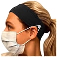 thumbnail image 1 of Button Headband Facemask Holder Wearing a Mask - Protect Your Ears with Headband, 1 of 4