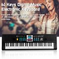 thumbnail image 4 of 61 Keys Digital Music Electronic Keyboard Kids Multifunctional Electric Piano for Piano Student with Microphone Function Musical Instrument, 4 of 7