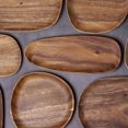 thumbnail image 2 of Wooden  Pastry Serving Plate Rectangle Food Dish Dried Fruit Tray Tableware, 2 of 10