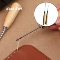 thumbnail image 4 of Xingzhi 2piece Easy To Carry And Durable Awl For Sewing Handmade With Classic Wooden Handle Awl Hole Puncher 1Set, 4 of 6