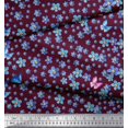 thumbnail image 2 of Soimoi polyester Crepe Fabric Butterfly & Flower Floral Print Fabric by the Yard 52 Inch Wide, 2 of 3
