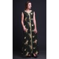 thumbnail image 3 of Bimba Robe Longue Décontractée d'Été Sans Manches à Fente avant Imprimée à Fleurs pour Femmes - XX-Grand, 3 of 5