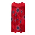thumbnail image 3 of JUNWELL Robes d'Été pour Femmes Grande Taille Robes d'Été Grande Taille pour Femmes Plage Col en U Sans Manches Faux Deux Pièces Robe T-Shirt de Fête Midi Robe Ample, 3 of 4