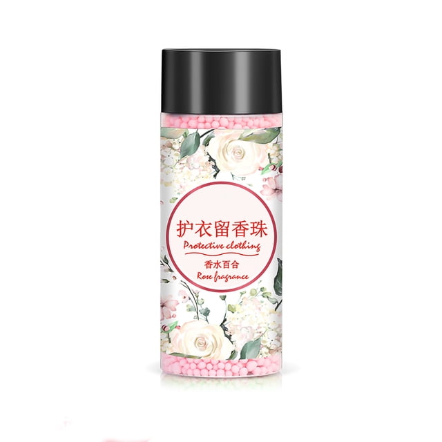 Assouplissant Parfum Perles d'Assouplissant Parfum Perles de Lessive Vêtements Perles de Fragrance de Lessive Extrait de Plante Naturel Assouplissant Longue Durée Fournitures de Lessive Parfum de Rose