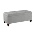 thumbnail image 1 of Pouf de rangement pour chaussures Charlotte gris, 1 of 9