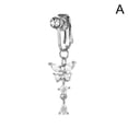 thumbnail image 1 of Piercing-free Butterfly Belly Button Nail Fake Belly Belly Sexy Button Piercing No Button Ring Z5s9, 1 of 7