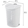 thumbnail image 2 of Sterilite 70L Ultra™ Wheeler Hamper-White, 2 of 8