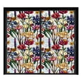 thumbnail image 1 of Rainbow Floral Static Cling Window Film Removable Decal for Glass Door Privacy No Botanical Design, 1 of 5