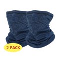 thumbnail image 1 of 2 Pieces Fleece Neck Gaiter Ski Mask Windproof Soft Neck Warmer Skiing Hiking Running Navy Blue, 1 of 7