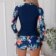 thumbnail image 4 of 2025 Femmes Ensemble Deux Pièces Rash Guards pour Garçons Garde Manches Longues Fermeture Éclair Garçons Garde Maillots de Bain Chandail de Bain Garde pour Hommes Manches Courtes Ensemble avec Short Garçon, 4 of 6