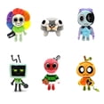 thumbnail image 2 of Dandy's World Pebble Bone Magnetic Plush Accessory, 4" Soft Stuffed Rainbow Bow Bone Doll, 2 of 2