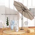 thumbnail image 4 of Gymax Parasol de Patio 300 cm, Parasol de Marché Robuste avec Mécanisme d'Inclinaison, Manivelle, Beige, 4 of 10