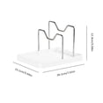 thumbnail image 2 of Two in One Kitchen Countertop Organizer with Stainless Steel Lid Rack and Cutlery Holder for Efficient Space Saving and Easy Cleaning, 2 of 6