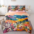 thumbnail image 1 of Erosebridal Woodland Flower Bedding Sets Queen Size, Groovy Daisy Comforter Sets with Sheets, Rustic Plant Decor, Reversible 7pcs, 1 of 5