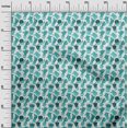 thumbnail image 3 of oneOone Rayon Dusty Teal Green Fabric Cactus Craft Projects Decor Fabric Printed By The Yard 56 Inch Wide, 3 of 5