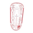 thumbnail image 1 of HILABEE Fashion Drawing Template Ruler Sewing Humanoid Patterns Design for Designing 15, 1 of 9