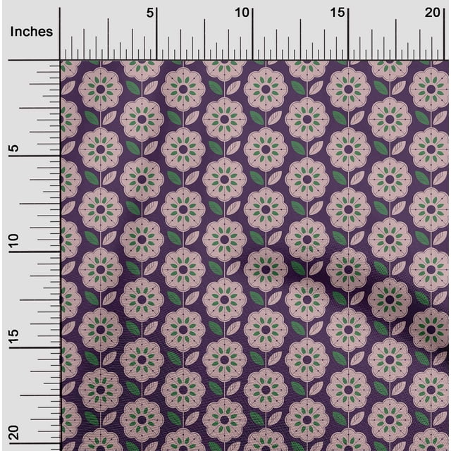 oneOone Cotton Poplin Plum Fabric Florals Sewing Craft Projects Fabric Prints By Yard 42 Inch Wide