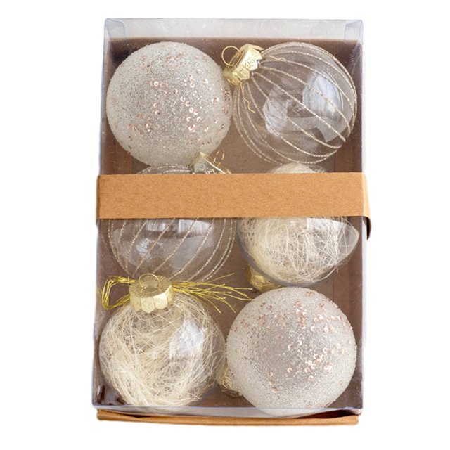 Birdeem Christmas Tree Ornament, Christmas Ball Decoration Set 3.14 Inch Christmas Ball Shatterproof Hanging Tree Ornament Set
