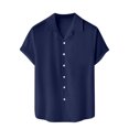 thumbnail image 2 of Men's Casual Linen Shirt - Cuban Collar, Button Down, Breathable Material, Perfect for Summer & Vacation, 2 of 5