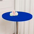 thumbnail image 1 of ORUYROP 2-Pack Cocktail Round Table Topper Cap Spandex Fitted Stretch Cocktail Tablecloth Tight Stretchable Elastic for Weddings Banquets Events Parties Restaurants(Size:180cm,Color:Royal Blue, 1 of 7