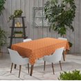 thumbnail image 2 of Vargottam Indoor/OutdoorTablecloth58x120 InchRectangleTablecloth Waterproof PatioTableCloths- Spring/SummerTableCovers for Backyard RectangularTable/BBQs/Picnic -Orange, 2 of 5