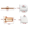 thumbnail image 4 of koolsoo Coupe-Air Consommables Électrodes Embouts Buse pour Torche de Coupe K50 K60 32 Pcs, 4 of 9