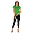 thumbnail image 2 of Inkmeso Solid Short Sleeve Basic T-Shirt For Womens Patch Pocket Casual Summer Basic Top, 2 of 7