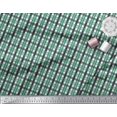 thumbnail image 3 of Soimoi Velvet Fabric Gingham Check Decor Fabric Printed Yard 58 Inch Wide, 3 of 3