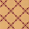 thumbnail image 1 of Ahgly Company Machine Washable Indoor Square Transitional Orange Area Rugs, 8' Square, 1 of 7