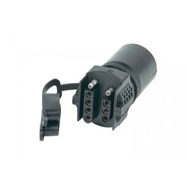 Hopkins Adaptateur de Connecteur de Câblage de Remorque MFG 47385 à Brancher Simple; Lame 7 Voies vers 5 et 4 à Plat; avec Capuchons Anti-Poussière