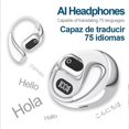 thumbnail image 1 of CHOK Écouteurs Traducteurs de Langues Traduction Écouteurs Bidirectionnels Traduction en Temps Réel en 75 Langues Écouteurs avec Application Bluetooth pour Voyage Affaires, 1 of 3