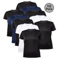 thumbnail image 1 of Blank Activewear Lot de 10 T-Shirts pour Femmes, Tissu de Performance à Séchage Rapide, 1 of 4