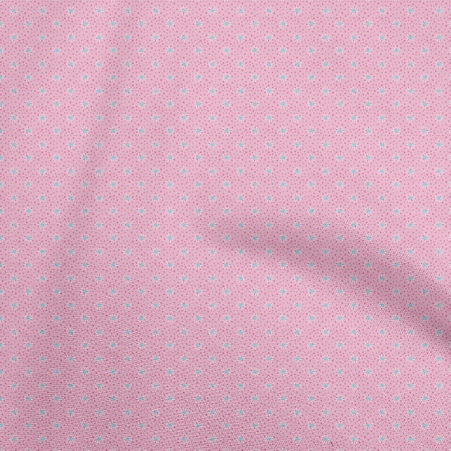 oneOone Silk Tabby Pink Fabric Kids Daisy Craft Projects Decor Fabric Printed By The Yard 42 Inch Wide
