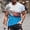 White, variant on cllios Independence Day Shirts for Men Patriotic Red White and Blue Graphic Tees Classic Round Neck Top Breathable Short Sleeve T Shirt