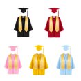 thumbnail image 4 of kurtrusly Cloth Toddler Graduation Gown With Tassel For Kids In Kindergarten Graduation Gifts Graduations Cap A, 4 of 6