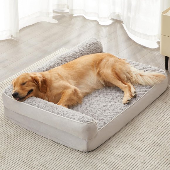 BFPETHOME Orthopedic Dog Beds for Large Dogs-Waterproof Sofa Dog Bed with Removable Washable Cover Large Pet Bed with Waterproof Lining and Nonskid Bottom Pet Bed for Dogs