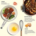 thumbnail image 5 of TopLLC Cooking Non-stick Pan Storage Bucket Wooden Handle Silicone Kitchenware 12-piece Silicone Kitchenware Set Kitchen Gadgets Kitchen Utensils Set, 5 of 5
