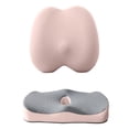 thumbnail image 1 of Cushion Comfort Multifunction Memory Foam Set for Chair and Car with Lumbar Coccyx Back and Gel Cloud Support, 1 of 3