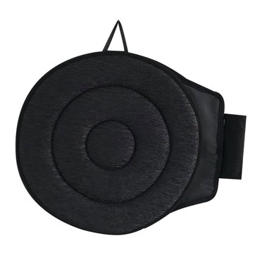 GUOOL Coussin Rotatif Doux à 360 Degrés pour Siège Auto, Coussin de Chaise Pivotant, Cercle Noir